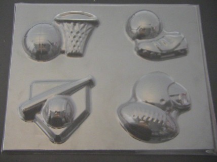 1423 Sports Theme Chocolate Candy Mold 1423 Sports Theme Chocolate Candy Mold